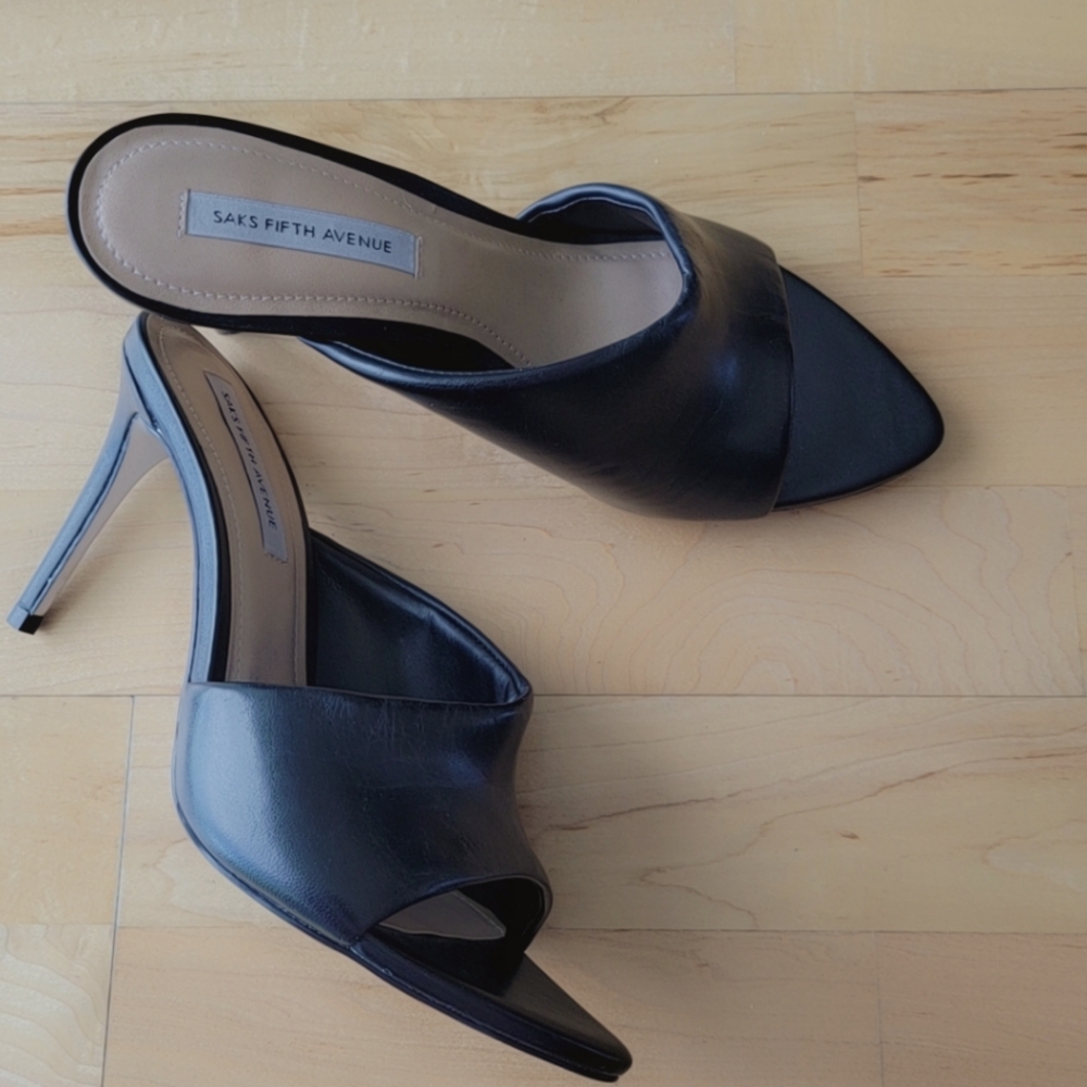 D'Orsay Leather Stiletto Sandals